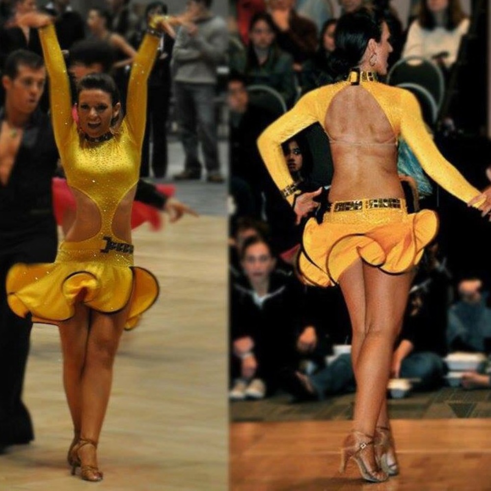 Custom Swarovski latin dress